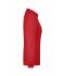 Femme Polo workwear femme manches longues et poche poitrine Rouge 8539