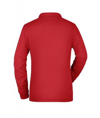 Femme Polo workwear femme manches longues et poche poitrine Rouge 8539
