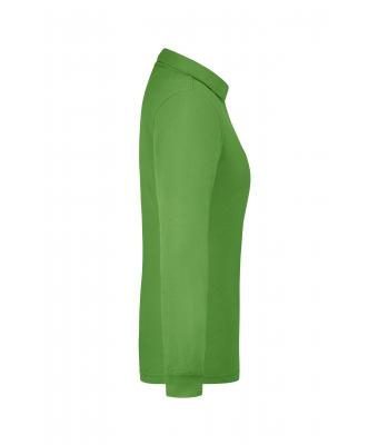 Femme Polo workwear femme manches longues et poche poitrine Vert-citron 8539