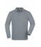 Heren Men's Workwear Polo Pocket Longsleeve Heather-grijs 8540