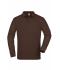 Heren Men's Workwear Polo Pocket Longsleeve Bruin 8540