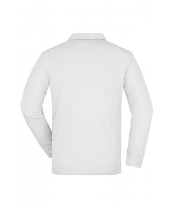 Homme Polo workwear homme manches longues et poche poitrine Blanc 8540