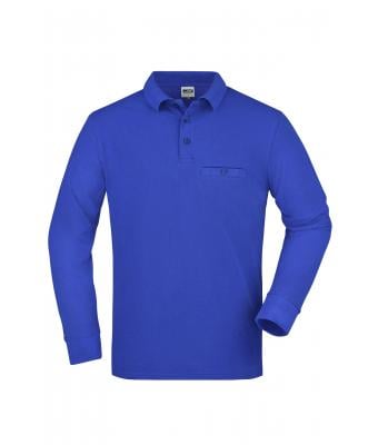 Homme Polo workwear homme manches longues et poche poitrine Royal 8540
