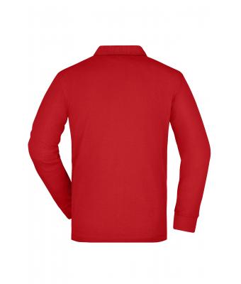 Homme Polo workwear homme manches longues et poche poitrine Rouge 8540