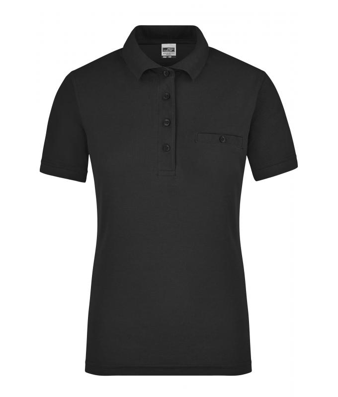 Ladies Ladies' Workwear Polo Pocket Black 8541