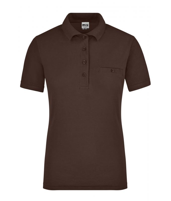Ladies Ladies' Workwear Polo Pocket Brown 8541