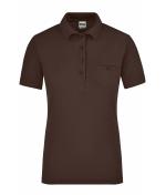 Dames Ladies' Workwear Polo Pocket Bruin 8541