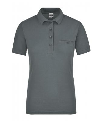 Dames Ladies' Workwear Polo Pocket Donkergrijs 8541