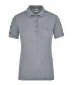 Dames Ladies' Workwear Polo Pocket Heather-grijs 8541