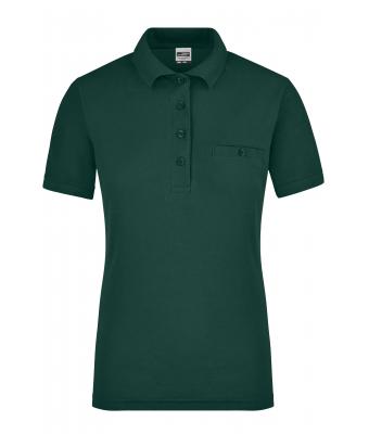Dames Ladies' Workwear Polo Pocket Donkergroen 8541