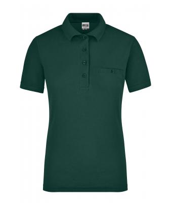 Damen Ladies' Workwear Polo Pocket Dark-green 8541