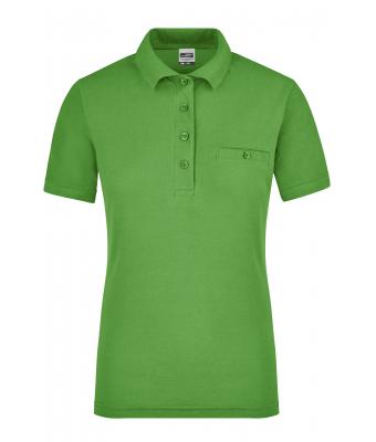Damen Ladies' Workwear Polo Pocket Lime-green 8541