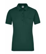 Damen Ladies' Workwear Polo Pocket Dark-green 8541