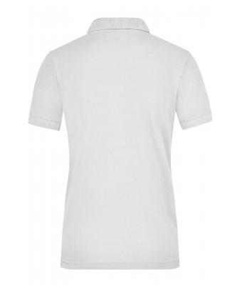 Damen Ladies' Workwear Polo Pocket White 8541