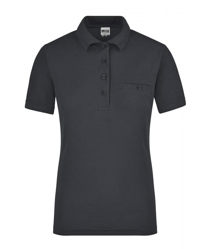 Femme Polo workwear femme avec poche poitrine Carbone 8541