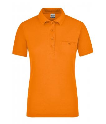 Femme Polo workwear femme avec poche poitrine Orange 8541