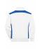 Unisexe Sweat-shirt workwear demi-zip - COLOR - Blanc/royal 8542