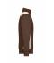 Unisexe Sweat-shirt workwear demi-zip - COLOR - Marron/pierre 8542