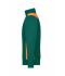 Unisexe Sweat-shirt workwear demi-zip - COLOR - Vert-foncé/orange 8542
