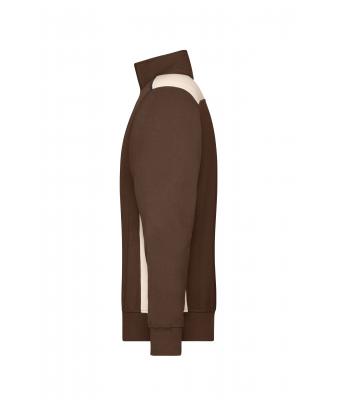 Unisex Workwear Half-Zip Sweat - COLOR - Bruin/steen 8542