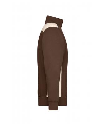 Unisex Workwear Half-Zip Sweat - COLOR - Bruin/steen 8542