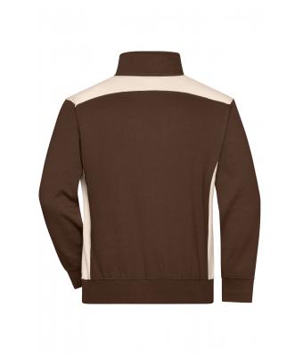 Unisex Workwear Half-Zip Sweat - COLOR - Bruin/steen 8542
