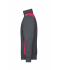 Unisex Workwear Half-Zip Sweat - COLOR - Carbon/rood 8542