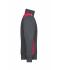 Unisex Workwear Half-Zip Sweat - COLOR - Carbon/rood 8542