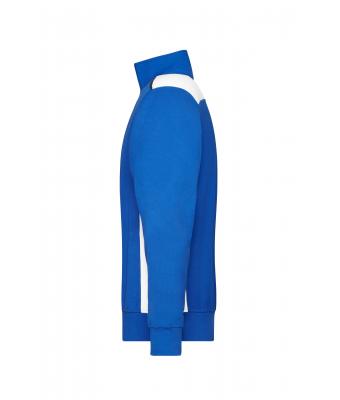 Unisex Workwear Half-Zip Sweat - COLOR - Royal/wit 8542
