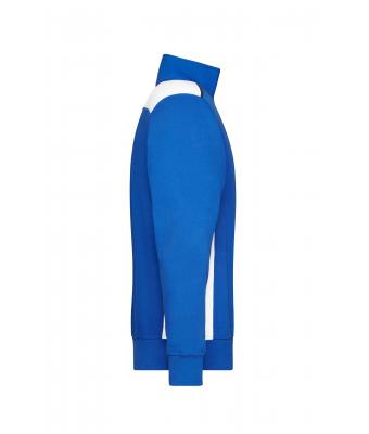 Unisex Workwear Half-Zip Sweat - COLOR - Royal/wit 8542