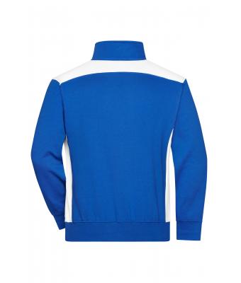 Unisex Workwear Half-Zip Sweat - COLOR - Royal/wit 8542