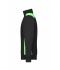 Unisex Workwear Half-Zip Sweat - COLOR - Zwart/lime 8542