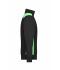 Unisex Workwear Half-Zip Sweat - COLOR - Zwart/lime 8542
