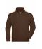 Unisex Workwear Half-Zip Sweat - COLOR - Bruin/steen 8542