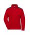 Dames Ladies' Workwear Sweat Jacket - COLOR - Rood/navy 8543