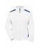 Dames Ladies' Workwear Sweat Jacket - COLOR - Wit/royal 8543