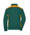 Dames Ladies' Workwear Sweat Jacket - COLOR - Dongergroen/oranje 8543