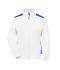 Damen Ladies' Workwear Sweat Jacket - COLOR - White/royal 8543