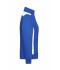 Dames Ladies' Workwear Sweat Jacket - COLOR - Royal/wit 8543