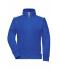 Dames Ladies' Workwear Sweat Jacket - COLOR - Royal/wit 8543