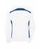 Dames Ladies' Workwear Sweat Jacket - COLOR - Wit/royal 8543