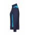 Femme Sweat-shirt veste workwear femme - COLOR - Marine/turquoise 8543