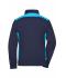 Femme Sweat-shirt veste workwear femme - COLOR - Marine/turquoise 8543