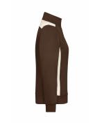 Femme Sweat-shirt veste workwear femme - COLOR - Marron/pierre 8543