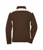 Femme Sweat-shirt veste workwear femme - COLOR - Marron/pierre 8543