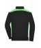 Men Men's Workwear Sweat Jacket - COLOR - Black/lime-green 8544