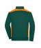 Men Men's Workwear Sweat Jacket - COLOR - Dark-green/orange 8544