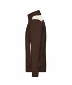 Unisexe Sweat-shirt veste workwear - COLOR - Marron/pierre 8544