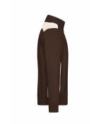 Unisexe Sweat-shirt veste workwear - COLOR - Marron/pierre 8544