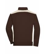 Unisexe Sweat-shirt veste workwear - COLOR - Marron/pierre 8544